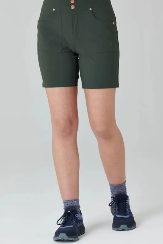 Acai Womens Mid Length Trek Shorts