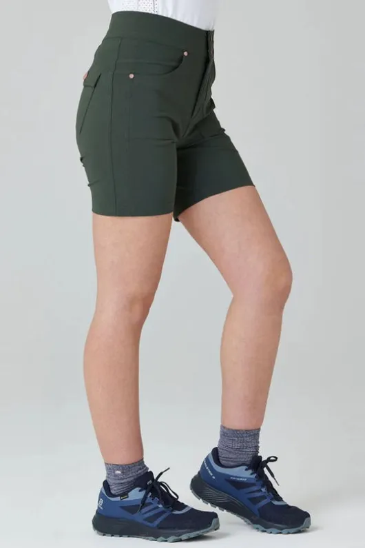 Acai Womens Mid Length Trek Shorts