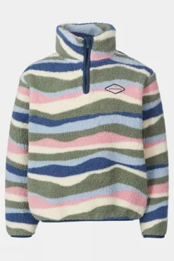 Ayacucho Kids Zilan Printed Wave Quarter Zip Fleece