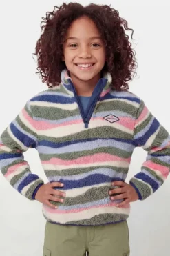 Ayacucho Kids Zilan Printed Wave Quarter Zip Fleece