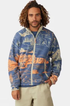 Ayacucho Mens Coastal Camp Full Zip Sherpa Fleece