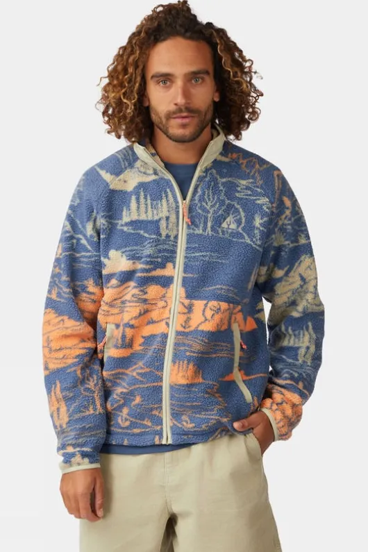 Ayacucho Mens Coastal Camp Full Zip Sherpa Fleece
