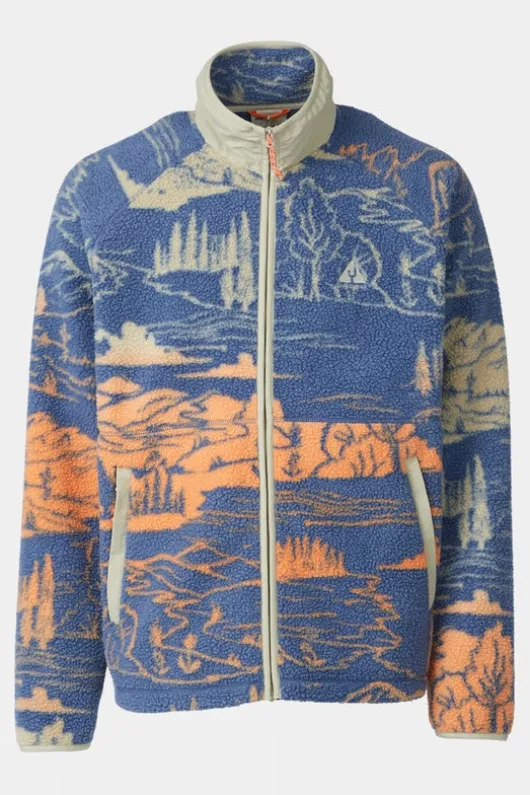 Ayacucho Mens Coastal Camp Full Zip Sherpa Fleece