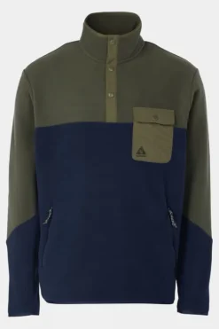 Ayacucho Mens Fitzroy Snap Fleece Top