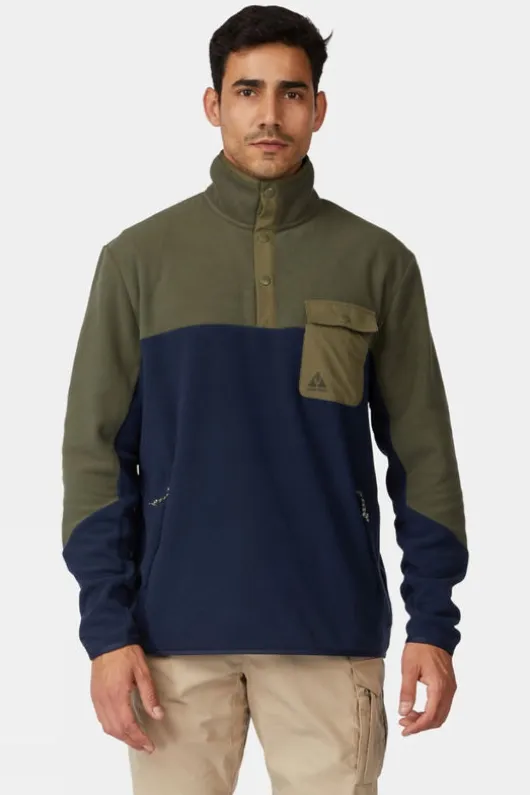 Ayacucho Mens Fitzroy Snap Fleece Top