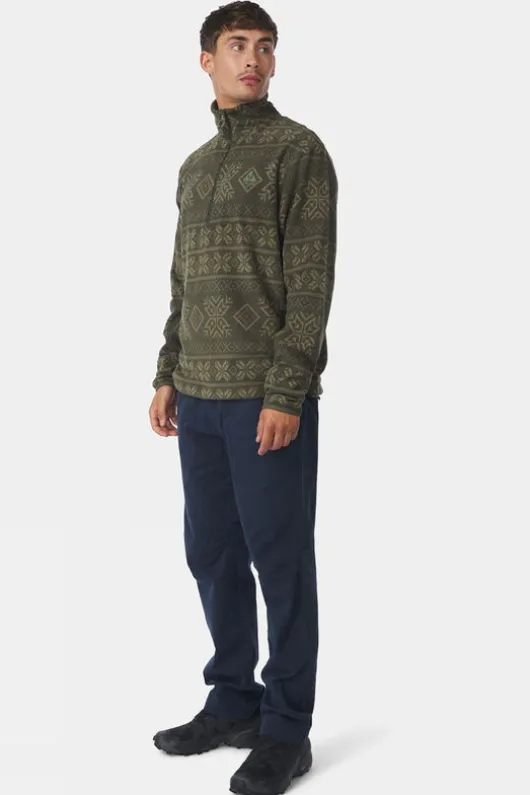 Ayacucho Mens Inverno Printed Half Zip Fleece