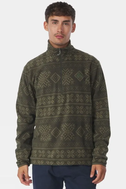 Ayacucho Mens Inverno Printed Half Zip Fleece