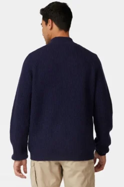 Ayacucho Mens Skagen Quarter Zip Rib Pullover