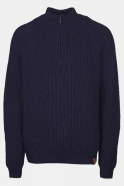 Ayacucho Mens Skagen Quarter Zip Rib Pullover