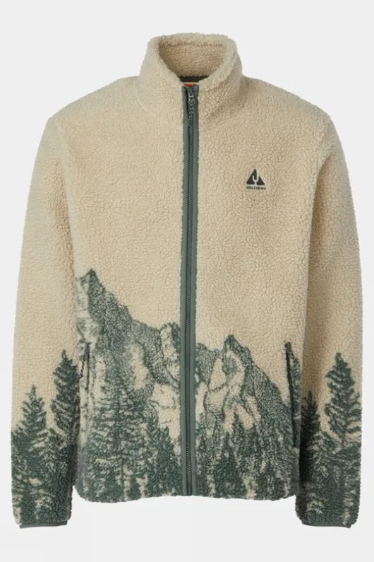 Ayacucho Mens Striding Landscape Full Zip Fleece