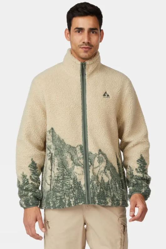Ayacucho Mens Striding Landscape Full Zip Fleece