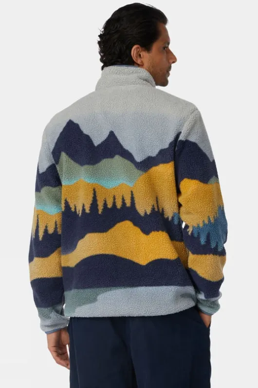 Ayacucho Mens Thirlmere Half Zip Sherpa Fleece