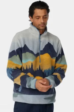 Ayacucho Mens Thirlmere Half Zip Sherpa Fleece