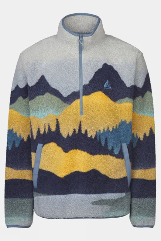 Ayacucho Mens Thirlmere Half Zip Sherpa Fleece