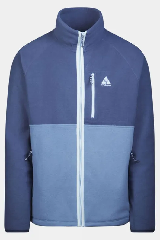 Ayacucho Mens Venture Colourblock Full Zip Fleece Jacket