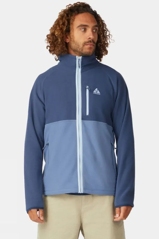 Ayacucho Mens Venture Colourblock Full Zip Fleece Jacket