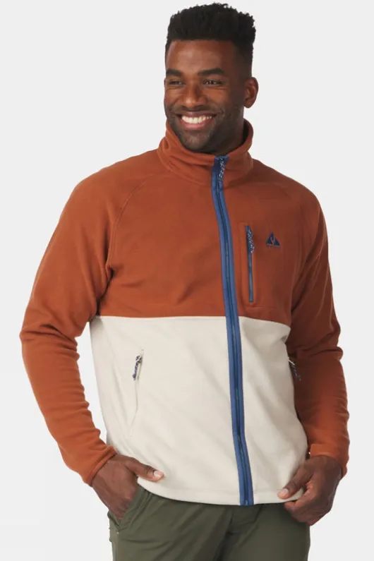 Ayacucho Mens Venture Colourblock Full Zip Fleece Jacket