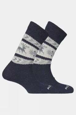 Ayacucho Unisex Cowichan Reindeer Socks