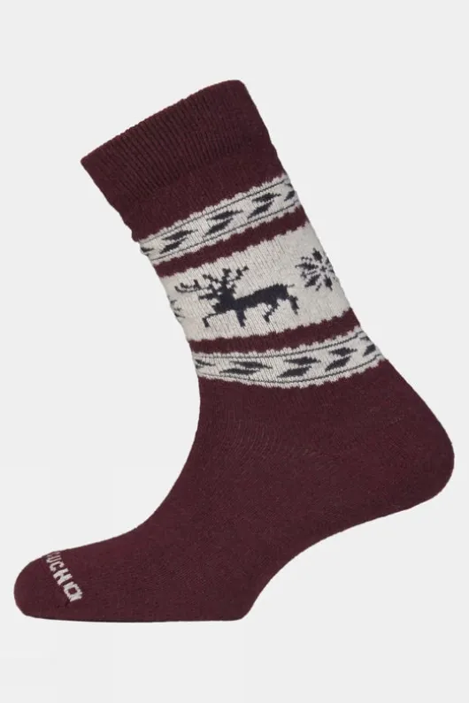 Ayacucho Unisex Cowichan Reindeer Socks