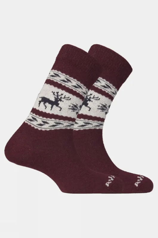 Ayacucho Unisex Cowichan Reindeer Socks