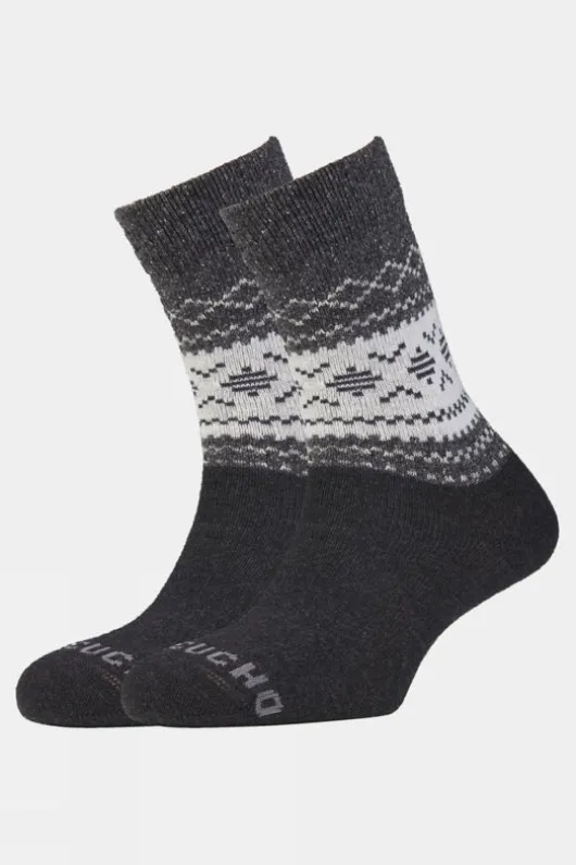Ayacucho Unisex Light Block Patterned Crew Wool Socks