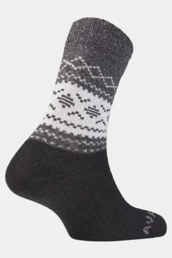 Ayacucho Unisex Light Block Patterned Crew Wool Socks