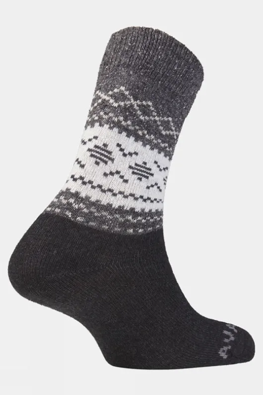 Ayacucho Unisex Light Block Patterned Crew Wool Socks