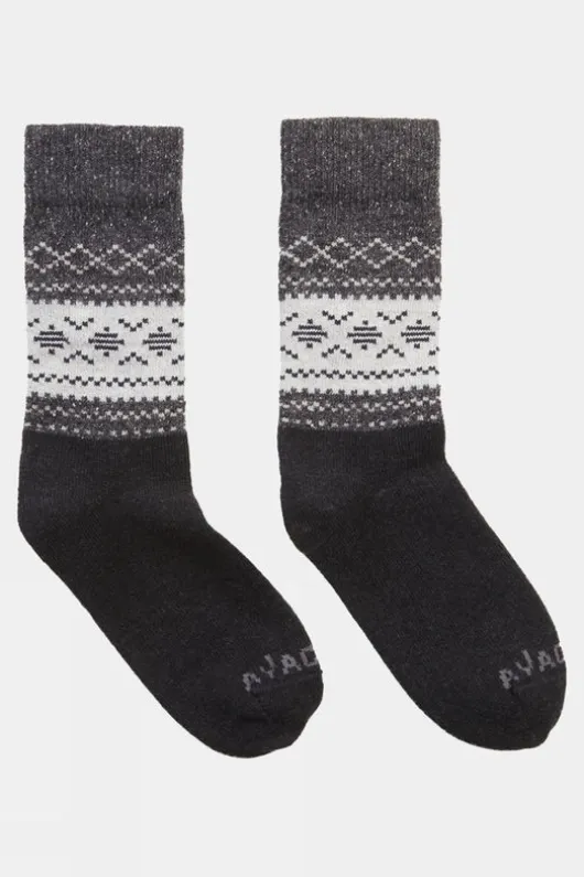 Ayacucho Unisex Light Block Patterned Crew Wool Socks