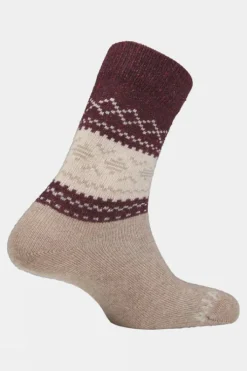 Ayacucho Unisex Light Block Patterned Crew Wool Socks