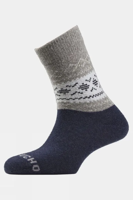 Ayacucho Unisex Light Block Patterned Crew Wool Socks