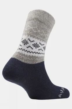 Ayacucho Unisex Light Block Patterned Crew Wool Socks