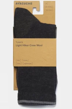 Ayacucho Unisex Light Hiker Crew Wool Socks