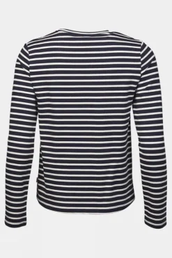Ayacucho Womens Aira Midweight Striped Long Sleeve T-Shirt