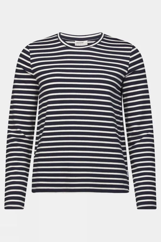 Ayacucho Womens Aira Midweight Striped Long Sleeve T-Shirt