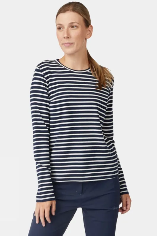 Ayacucho Womens Aira Midweight Striped Long Sleeve T-Shirt