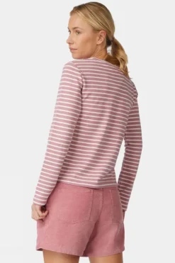 Ayacucho Womens Aira Midweight Striped Long Sleeve T-Shirt