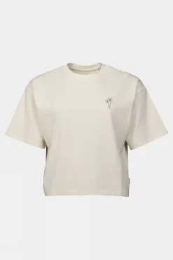 Ayacucho Womens Cropped Mini Embroidery T-Shirt
