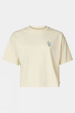 Ayacucho Womens Cropped Mini Embroidery T-Shirt