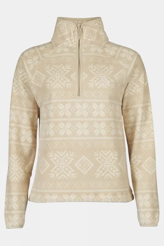 Ayacucho Womens Inverno Printed Half Zip Fleece