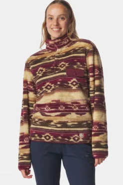 Ayacucho Womens Leiria Printed Snap Half Zip Fleece