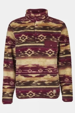 Ayacucho Womens Leiria Printed Snap Half Zip Fleece