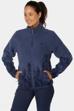 Ayacucho Womens Striding Landscape Full Zip Fleece