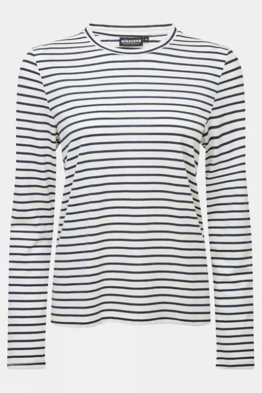 Ayacucho Womens Striped Long Sleeve T-Shirt