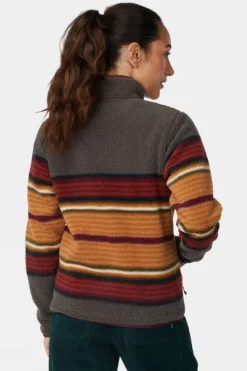 Ayacucho Womens Stripe Printed Half Zip Fleece