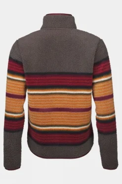 Ayacucho Womens Stripe Printed Half Zip Fleece