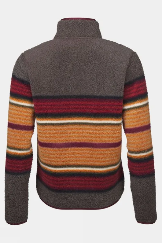 Ayacucho Womens Stripe Printed Half Zip Fleece