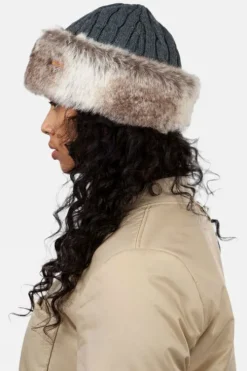 Barts Womens Fur Cable Bandhat Beanie