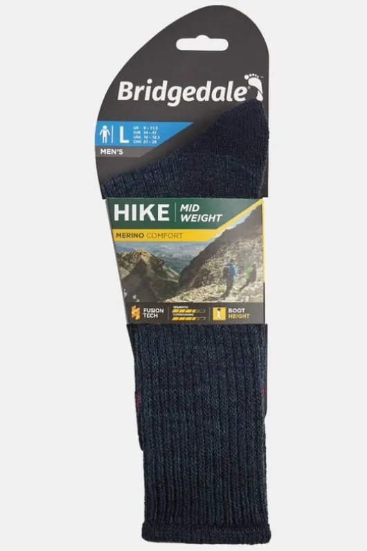 Bridgedale Mens Midweight Merino Comfort Socks