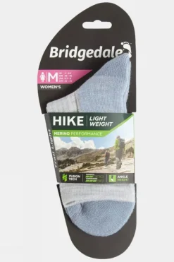Bridgedale Womens Lightweight Merino Performance 3/4 Crew Socks