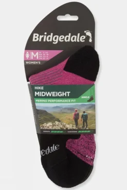 Bridgedale Womens Midweight Merino Performance Ankle Socks